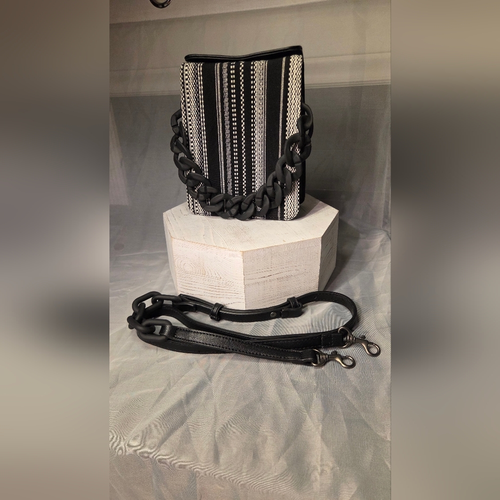 Pixie Mood Black and White Crossbody Bag